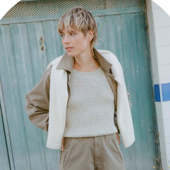 OZMA Lloyd SWEATER | Heather Grey | XS - Picture 4 of 9